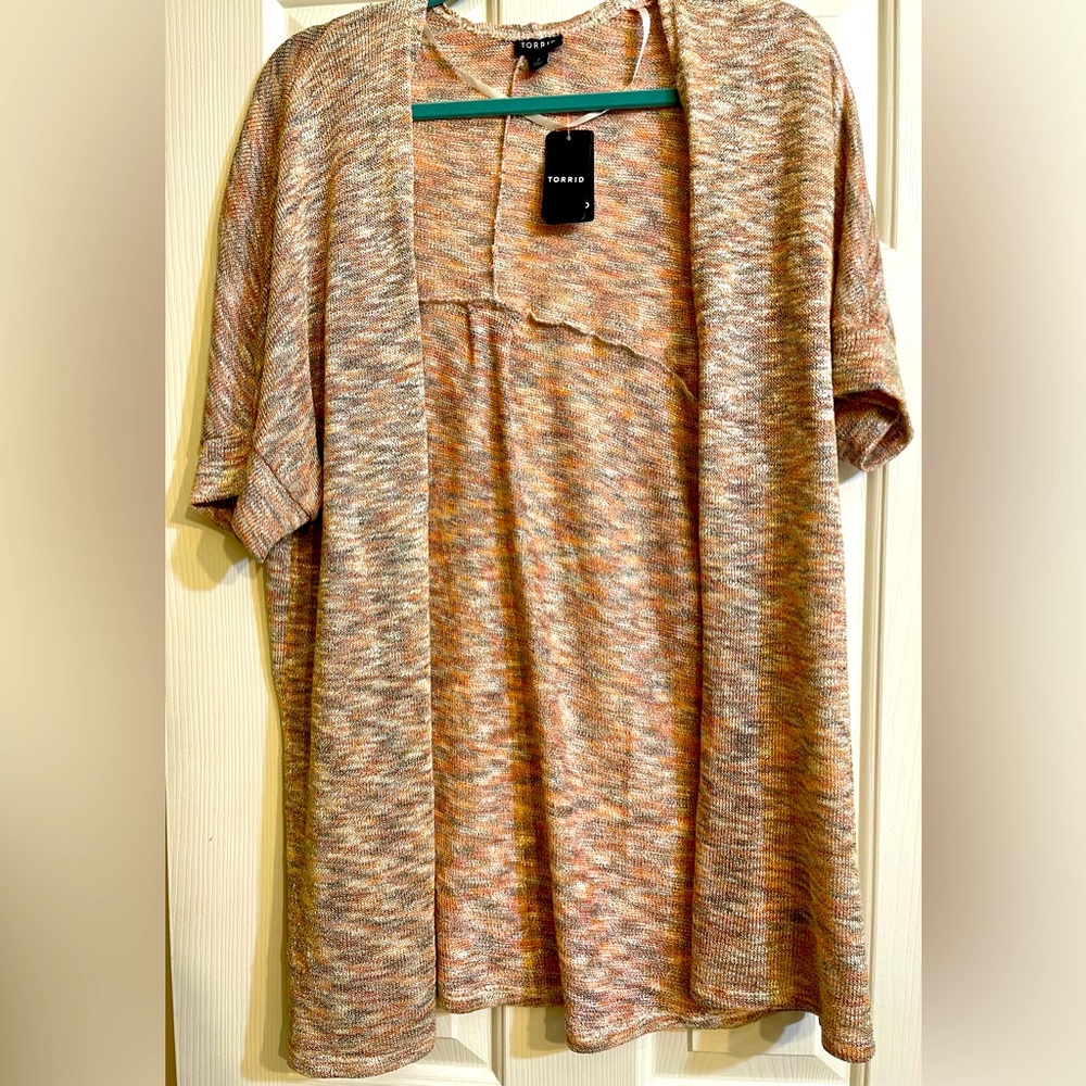 Torrid new with tags sparky fabric cardigan Size 2